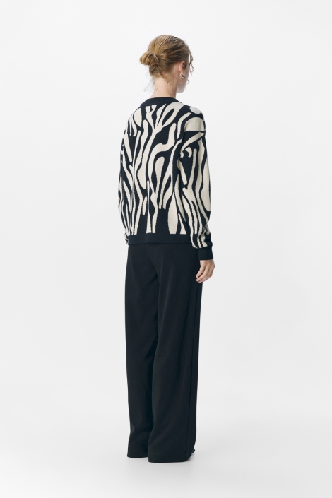 Object objray lo l/s knit pullover aop noo